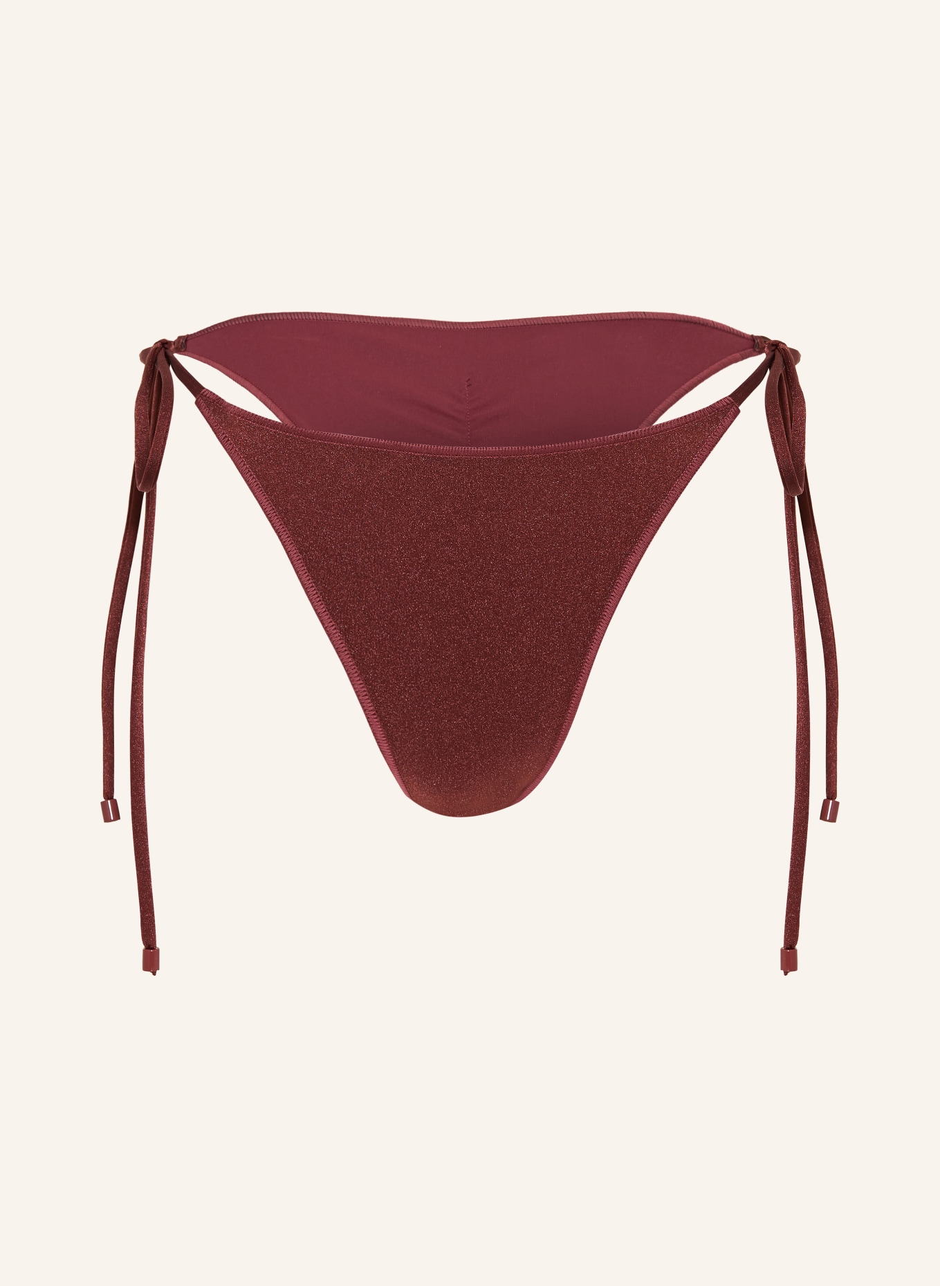 BILALI The Label Triangel bikinibroekje LIA: DONKERROOD
