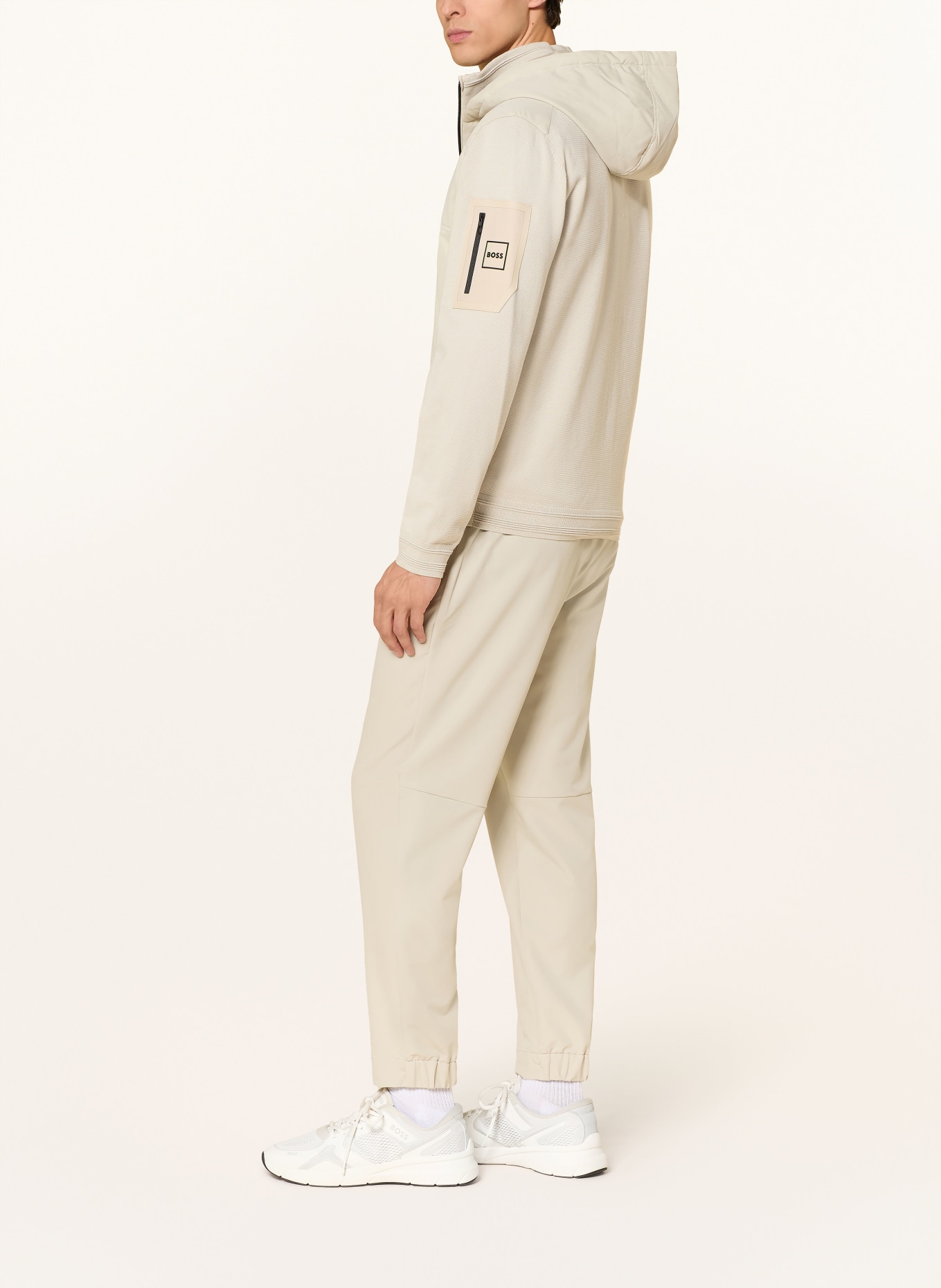 BOSS Hybride jas JOIN: BEIGE