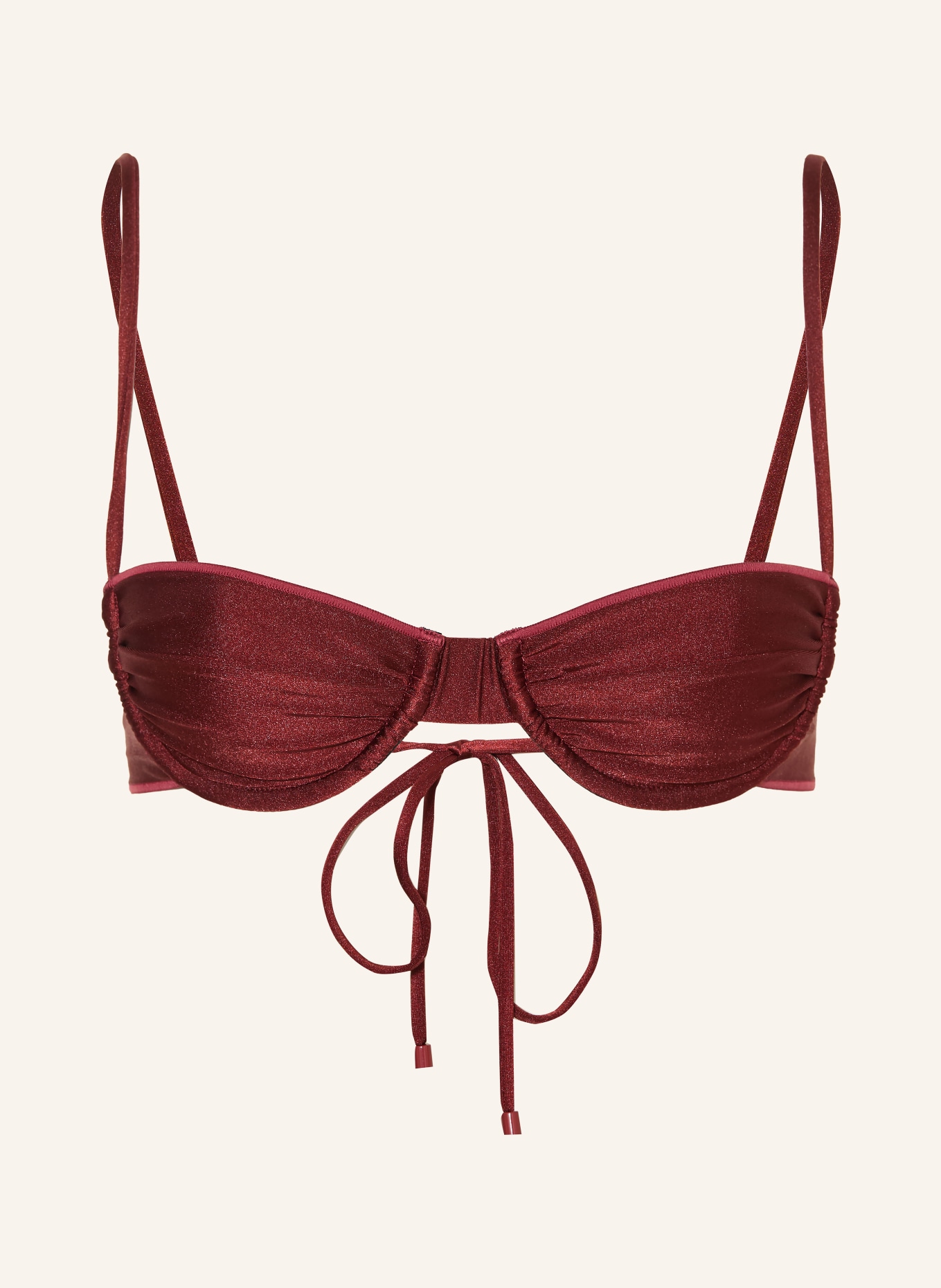 BILALI The Label Bikiny s ramínky ALEX: TMAVĚ ČERVENÁ