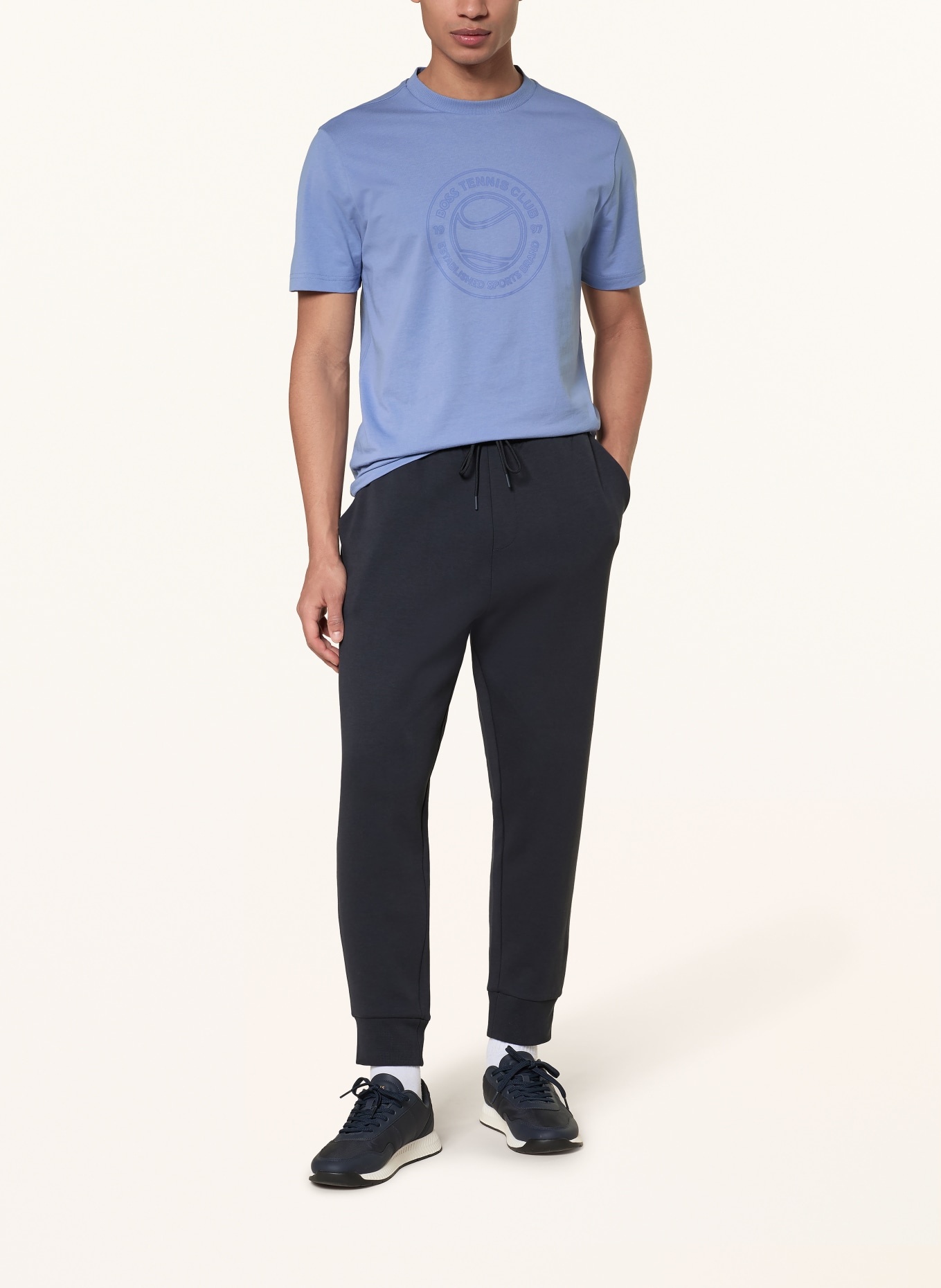 BOSS T-shirt JOIN: LICHTBLAUW