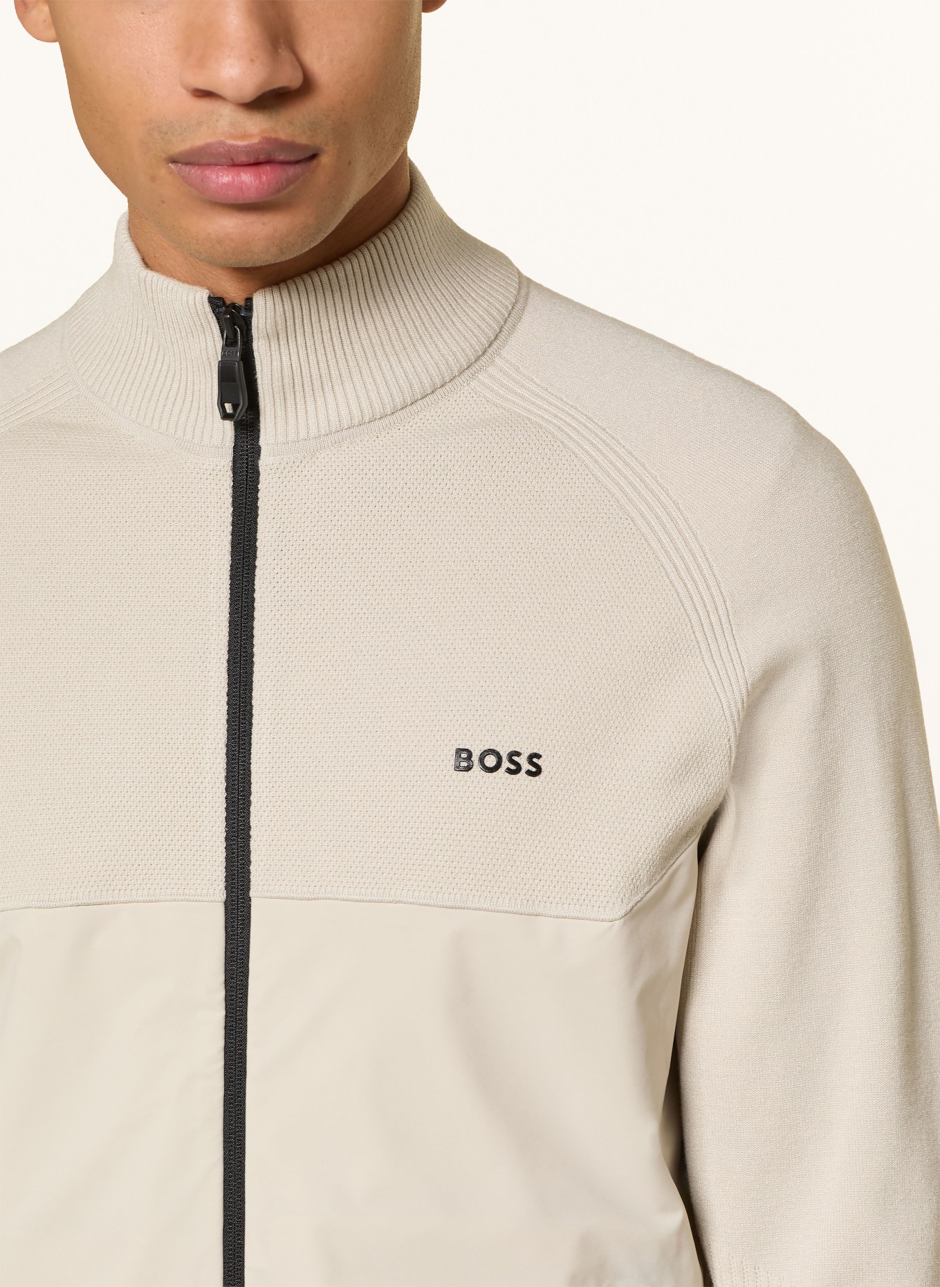 BOSS Strickjacke UNITY: BEIGE