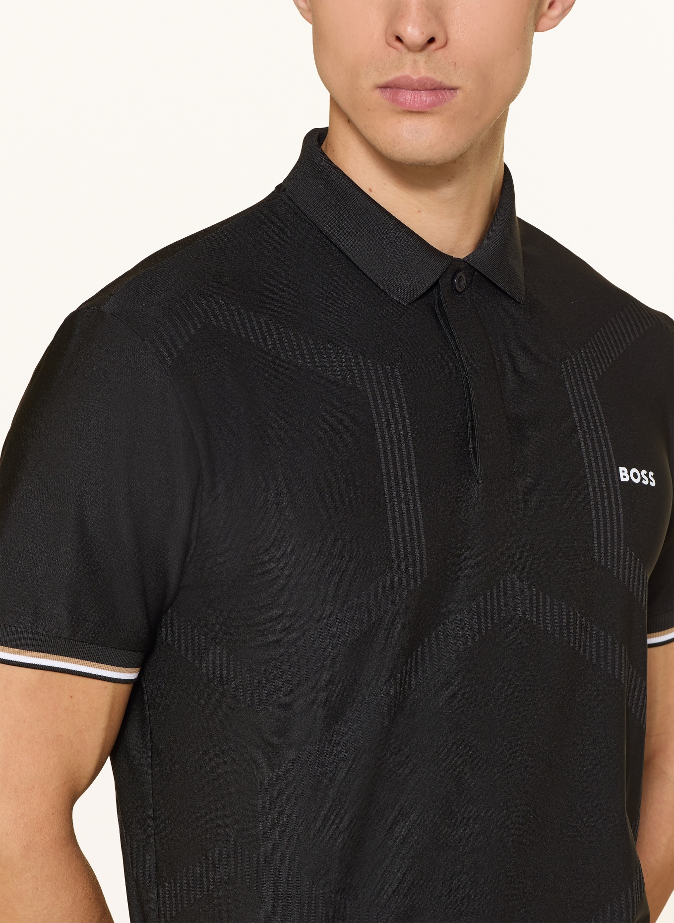 BOSS Funktions-Poloshirt GOC: SCHWARZ