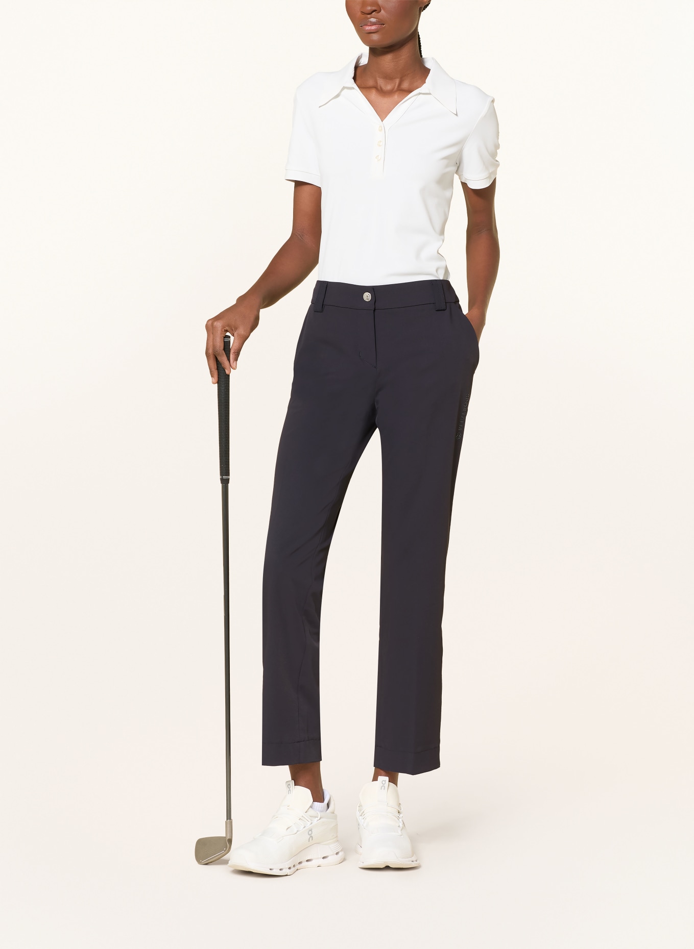 SPORTALM golfové kalhoty: TMAVĚ MODRÁ