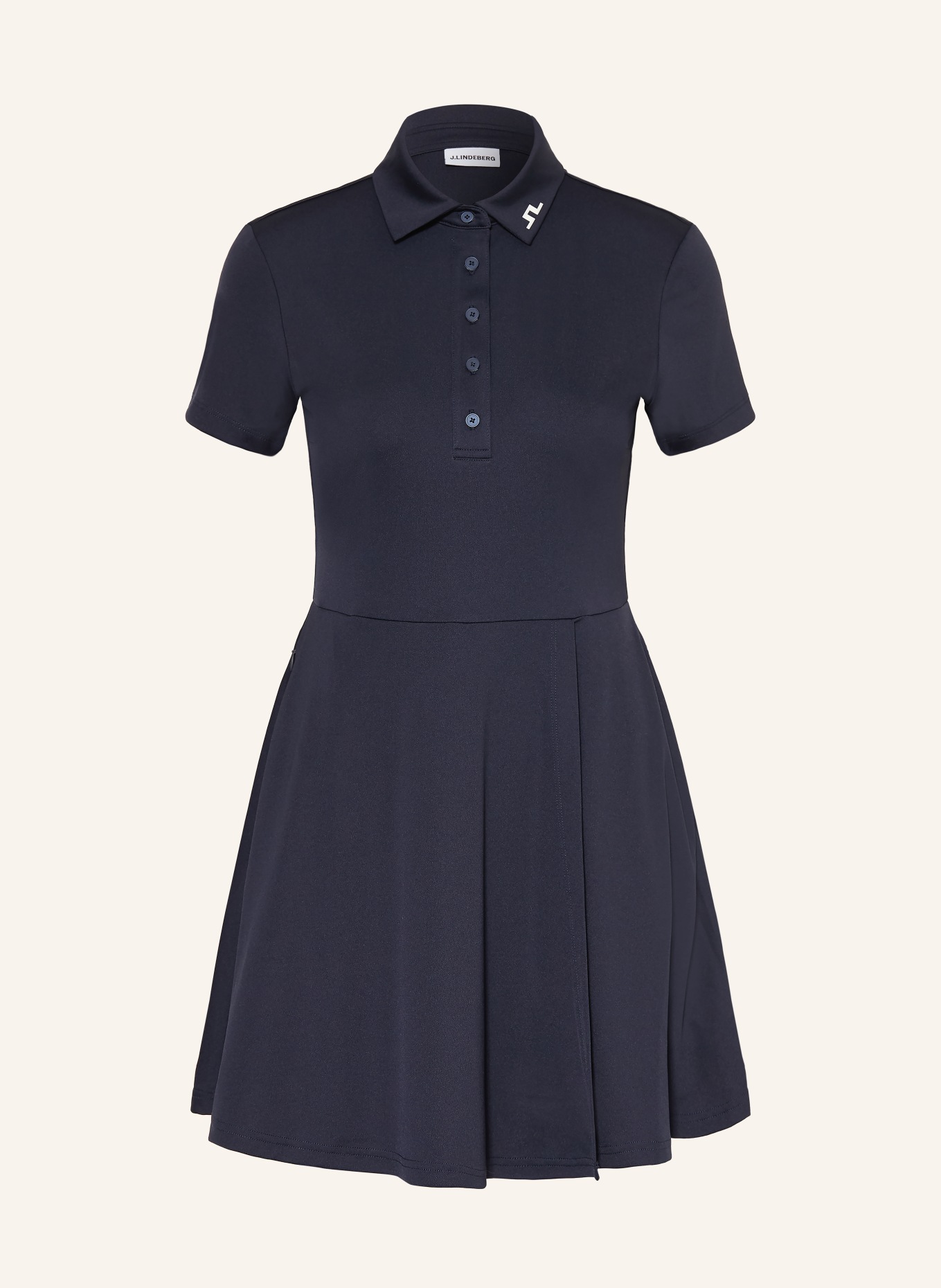 J.LINDEBERG Polokleid: DUNKELBLAU / WEISS