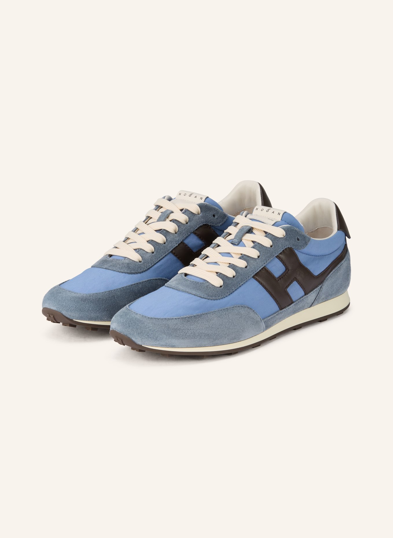 HOGAN sneaker: BLUE / DARK BROWN