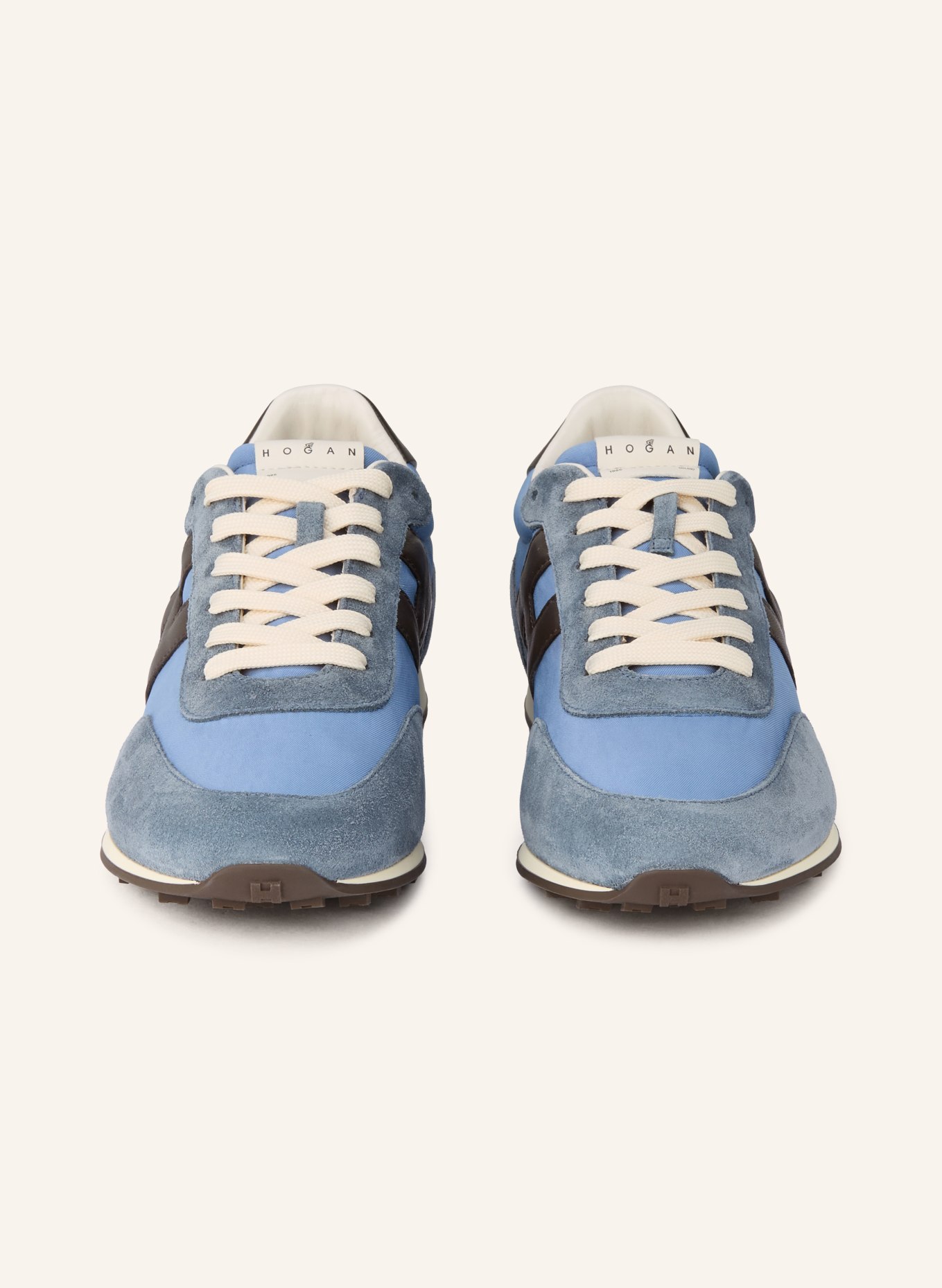 HOGAN sneaker: BLUE / DARK BROWN
