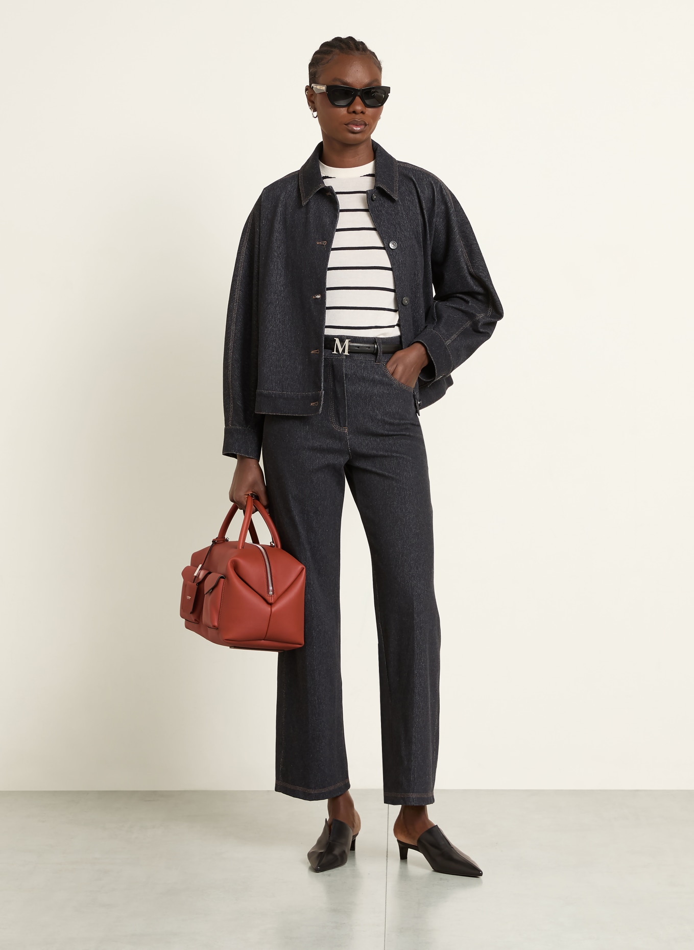 Max Mara Handtasche LARGE: DUNKELROT