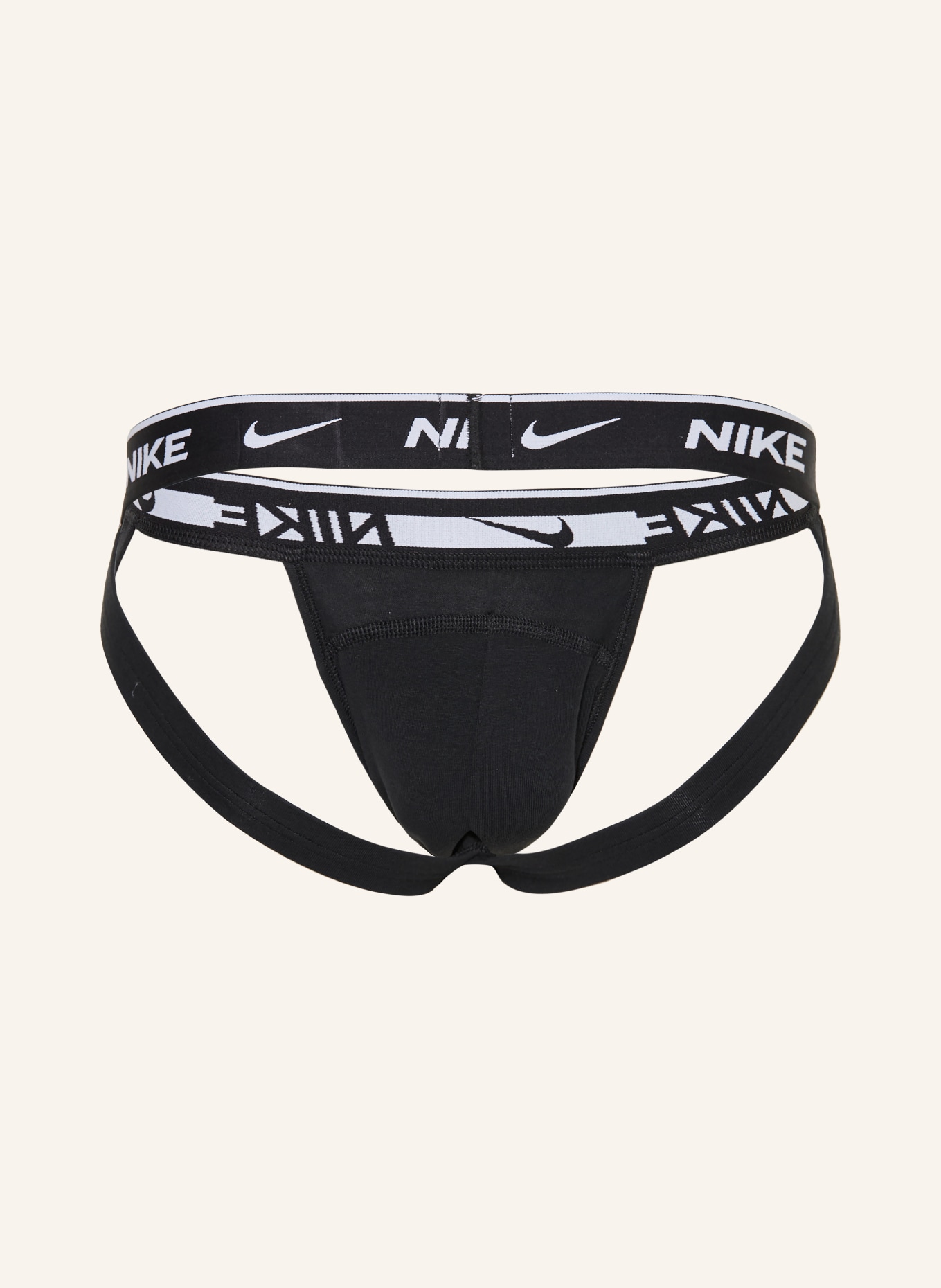 Nike 3-pack jock straps ESSENTIAL COTTON STRETCG: BLACK / WHITE