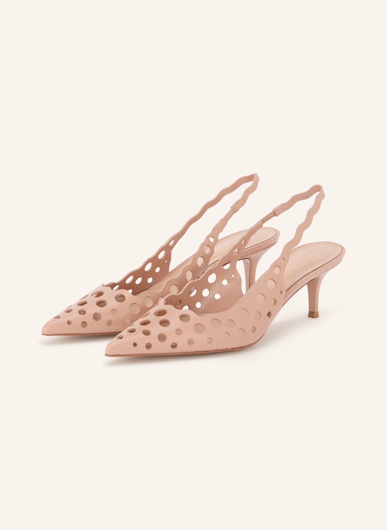 Gianvito Rossi Slingpumps mit Cut-outs: ROSÉ