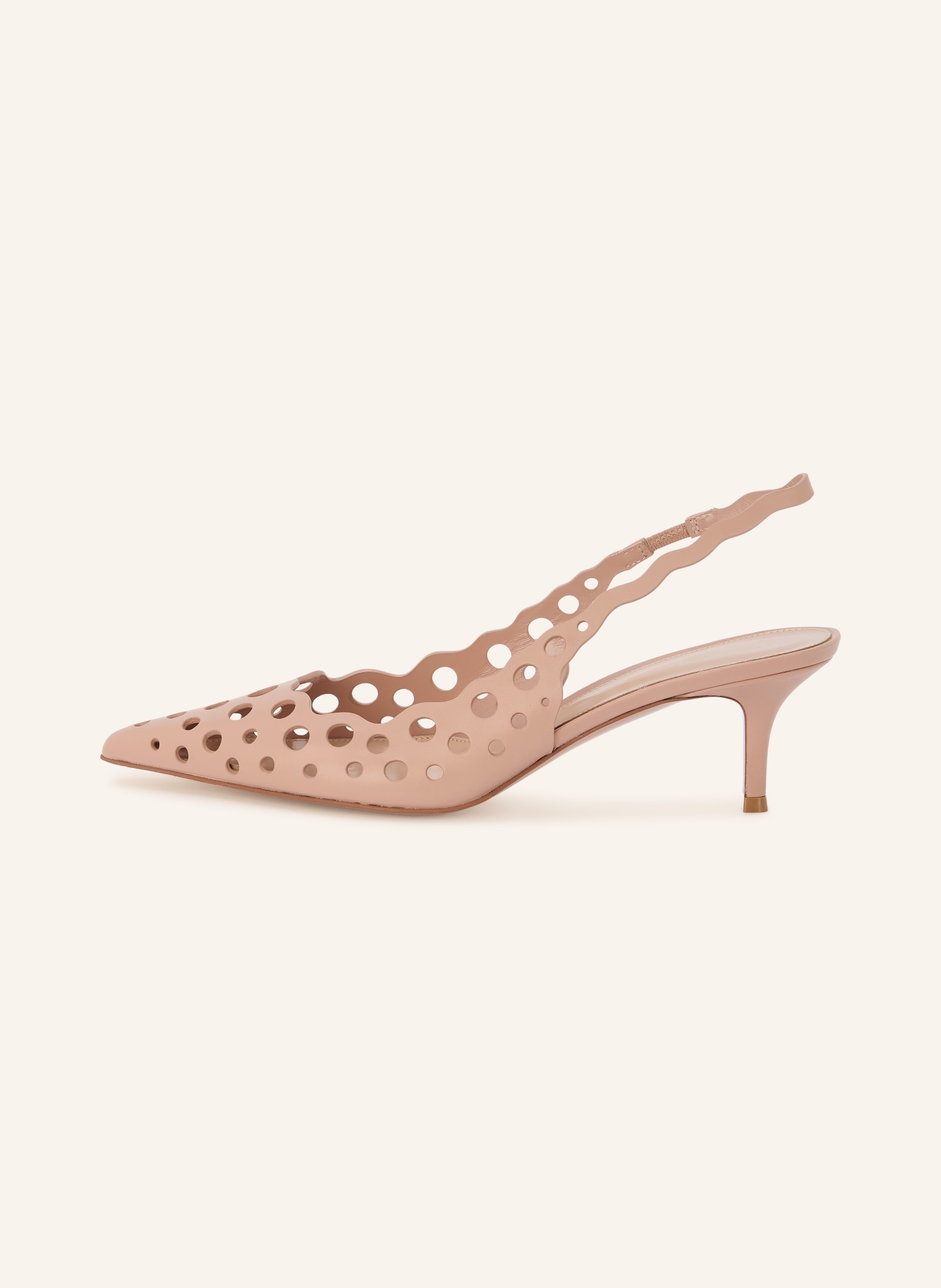 Gianvito Rossi Slingpumps mit Cut-outs: ROSÉ