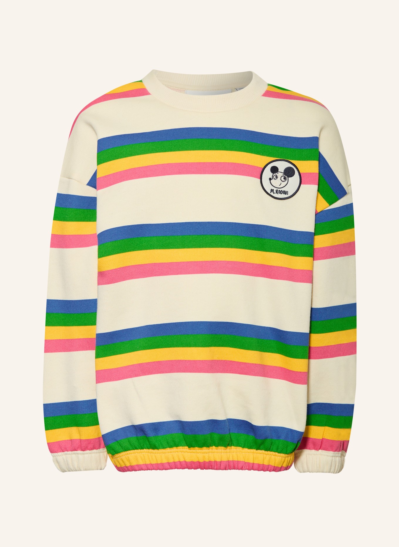 mini rodini Sweatshirt: BEIGE / PINK / GRÜN