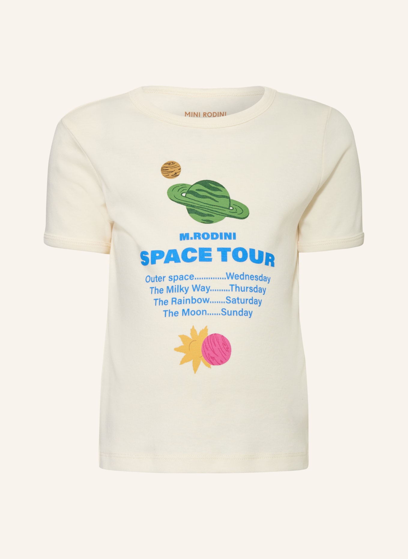 mini rodini T-Shirt: CREME / GRÜN / BLAU