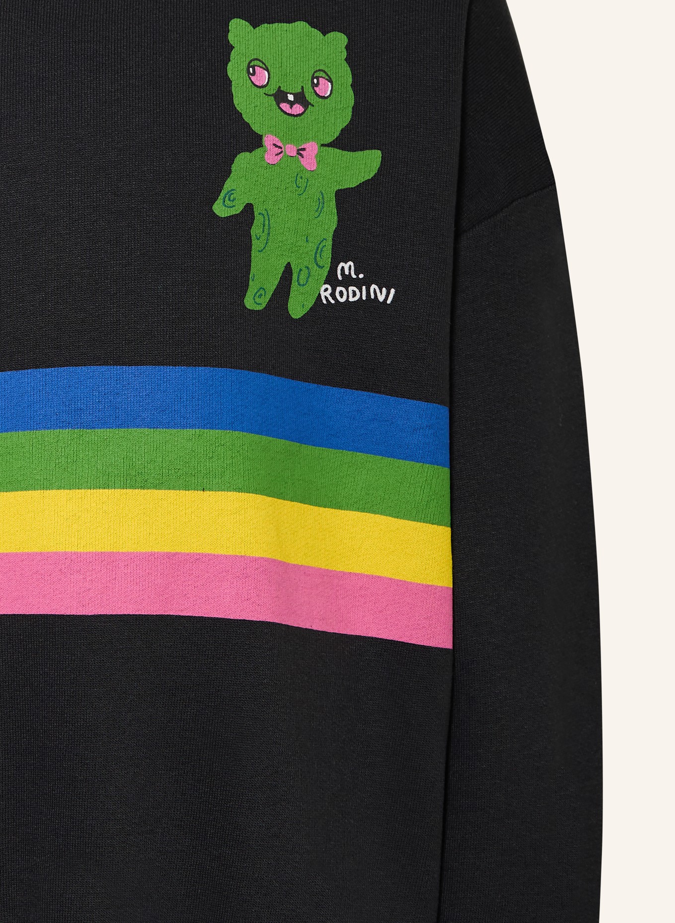 mini rodini Sweatshirt: SCHWARZ / GRÜN / BLAU