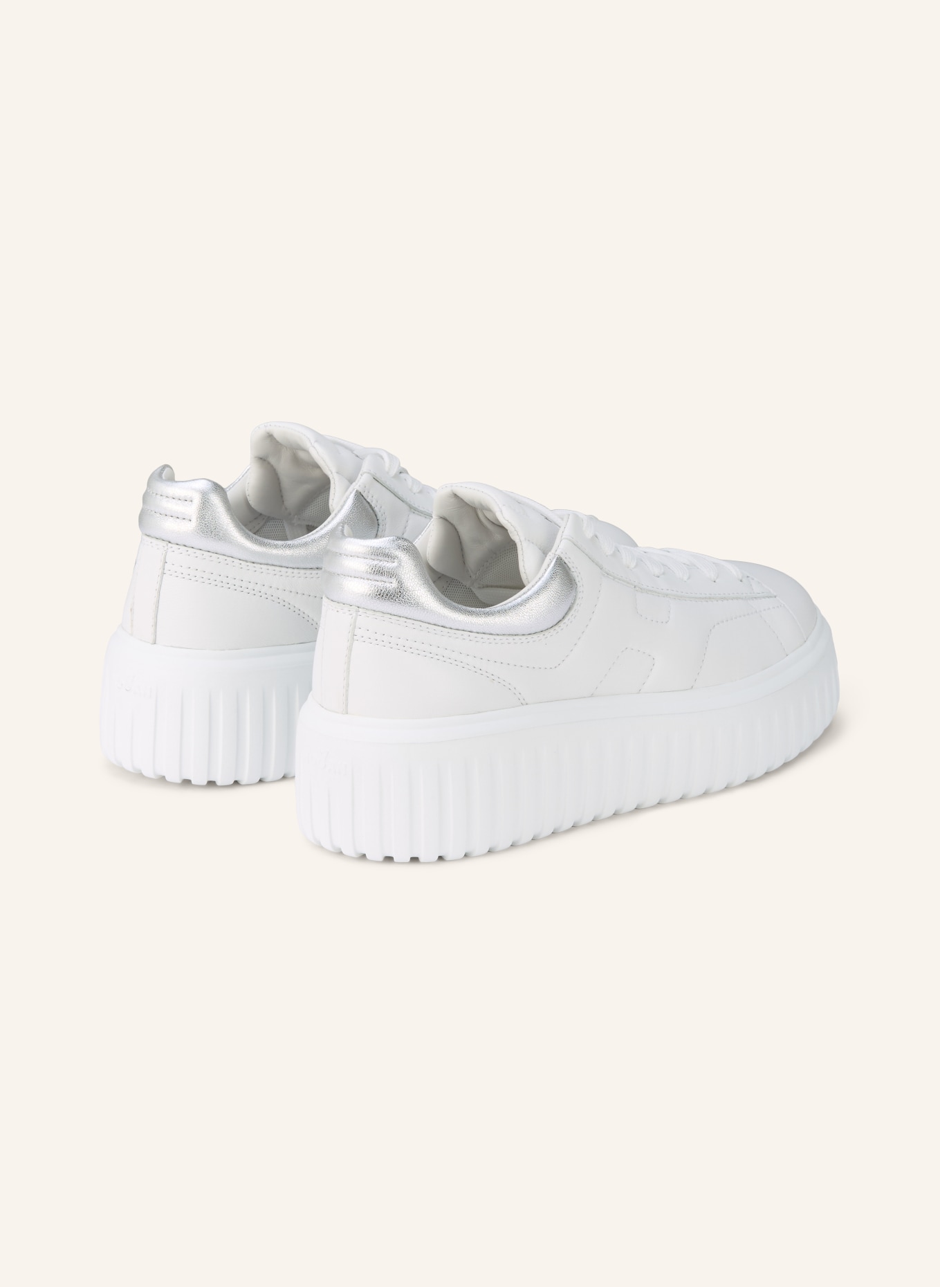 HOGAN Sneaker H-STRIPES: WHITE / SILVER