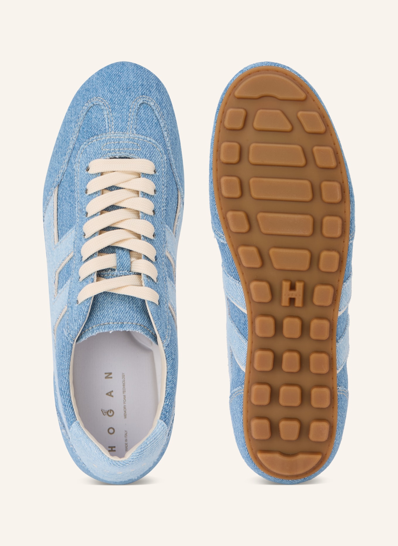 HOGAN Sneaker: HELLBLAU / BLAU