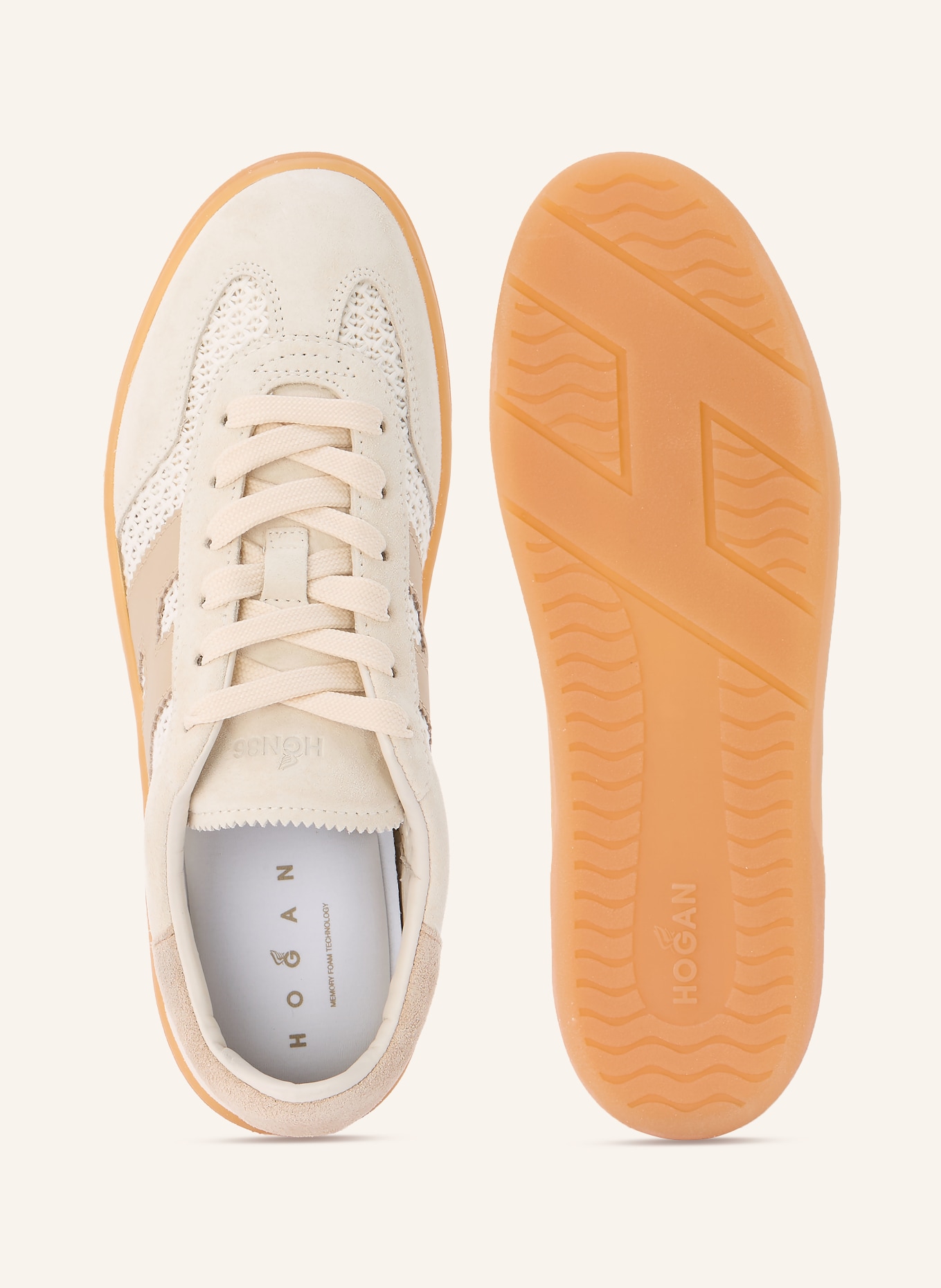 HOGAN Sneaker COOL ALLACCIATO: CREME / BEIGE