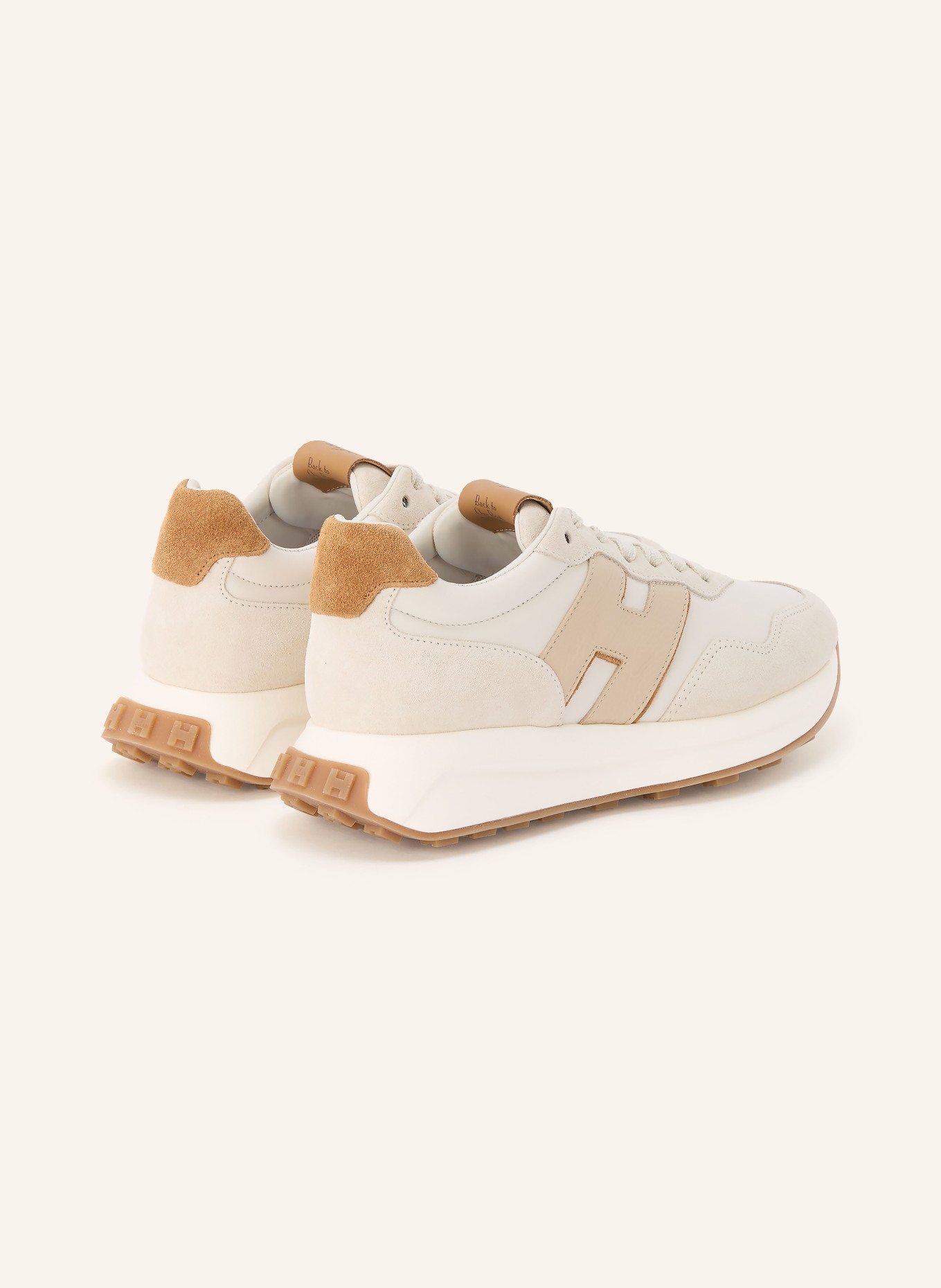 HOGAN Sneaker H641: CREAM / COGNAC / BEIGE