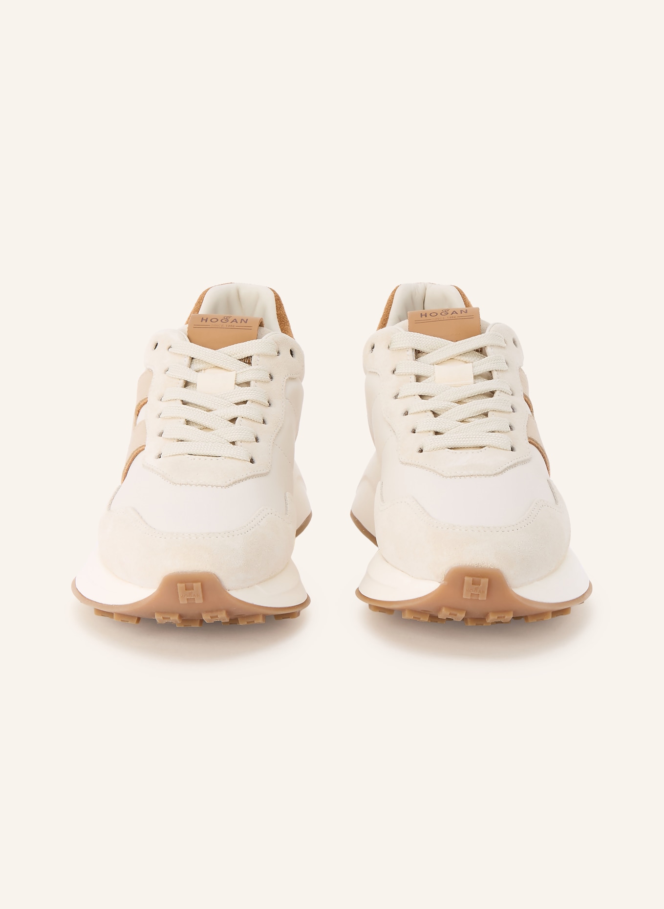 HOGAN Sneaker H641: CREAM / COGNAC / BEIGE