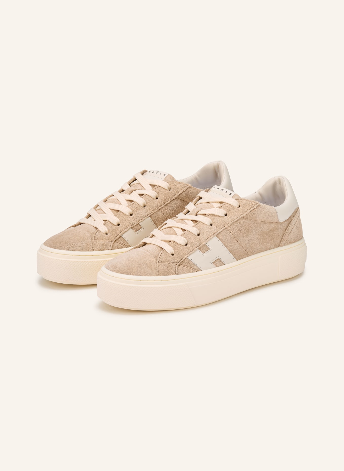 HOGAN Sneaker H705: CAMEL / BEIGE