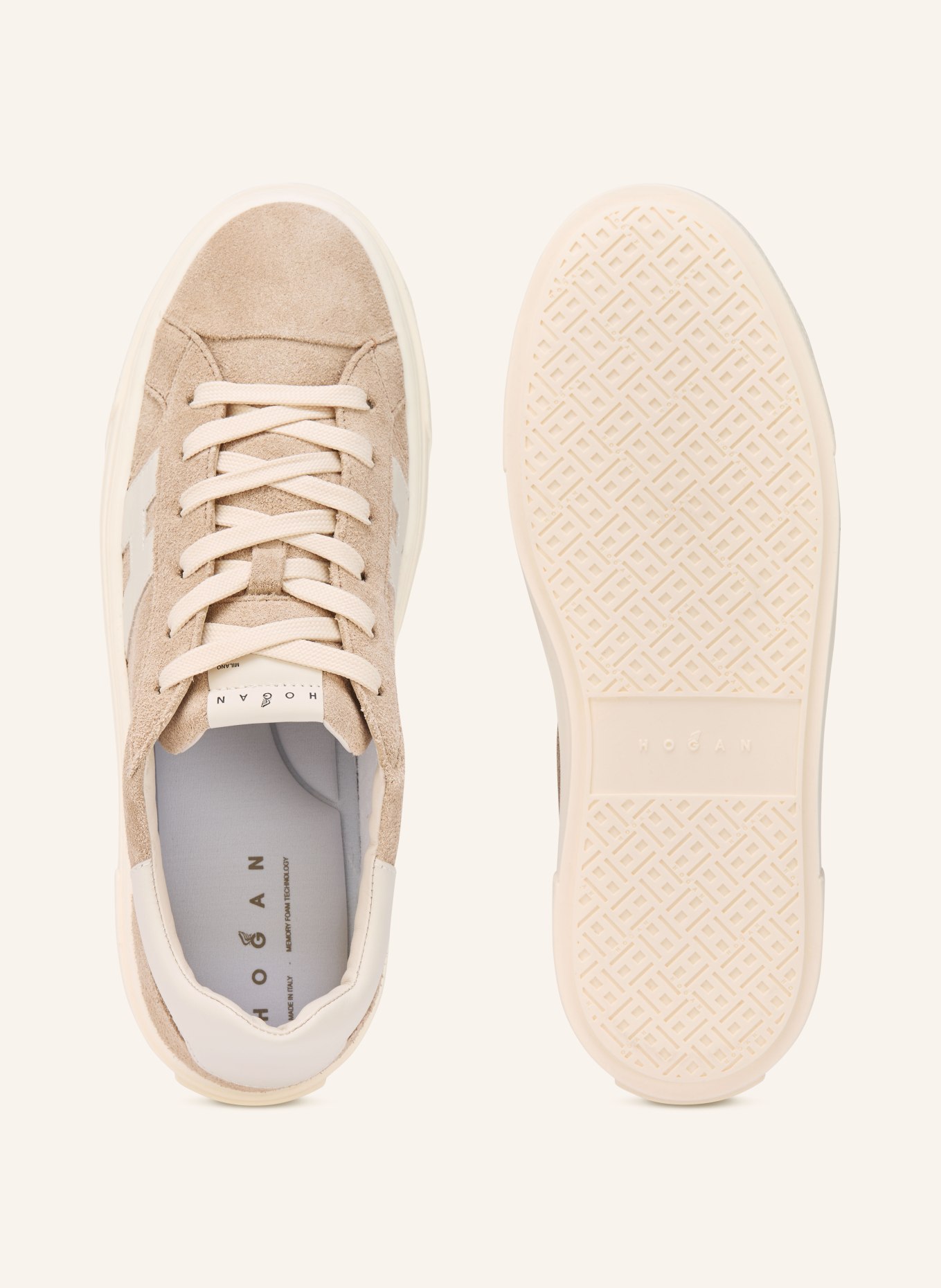 HOGAN Sneaker H705: CAMEL / BEIGE