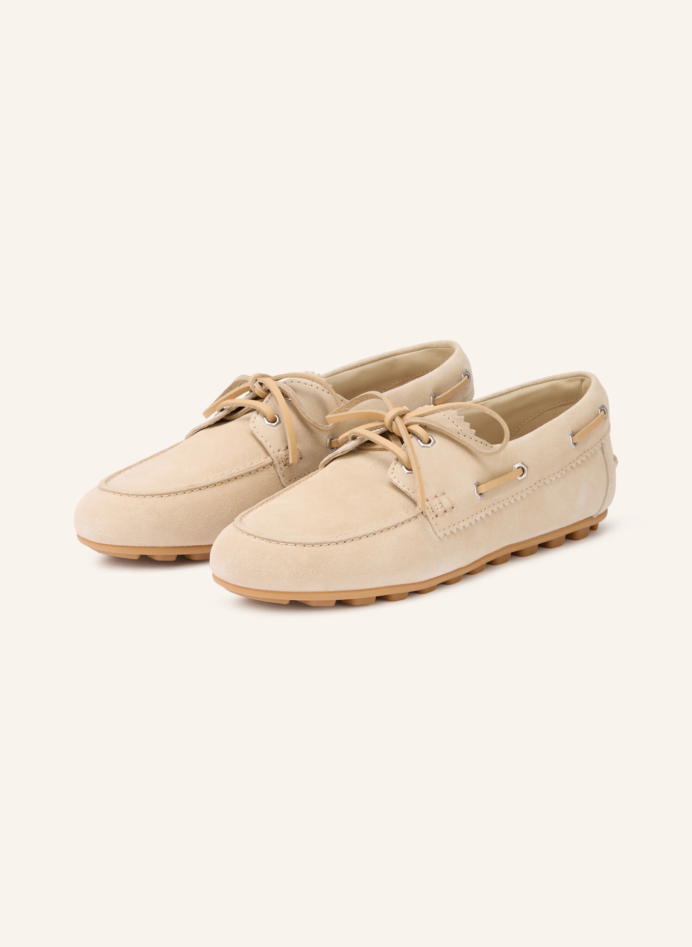 HOGAN Boat shoes H693 BARCA: BEIGE