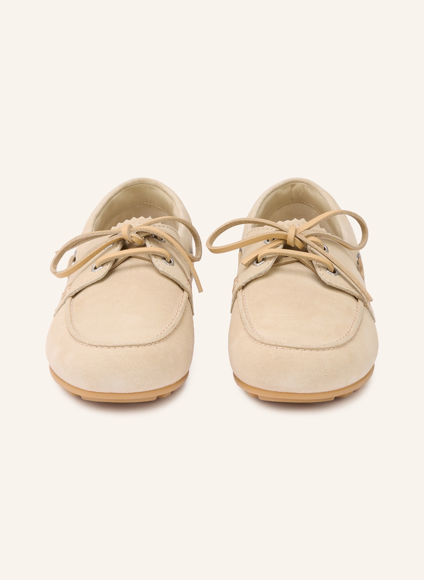 HOGAN Boat shoes H693 BARCA: BEIGE