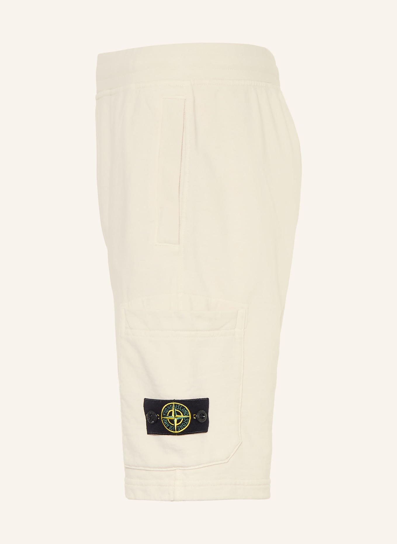 STONE ISLAND JUNIOR Sweatshorts: ECRU / SCHWARZ
