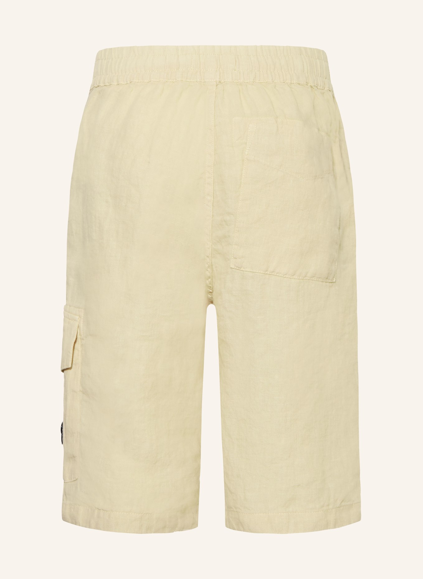 STONE ISLAND JUNIOR Cargoshorts Regular Fit aus Leinen: BEIGE