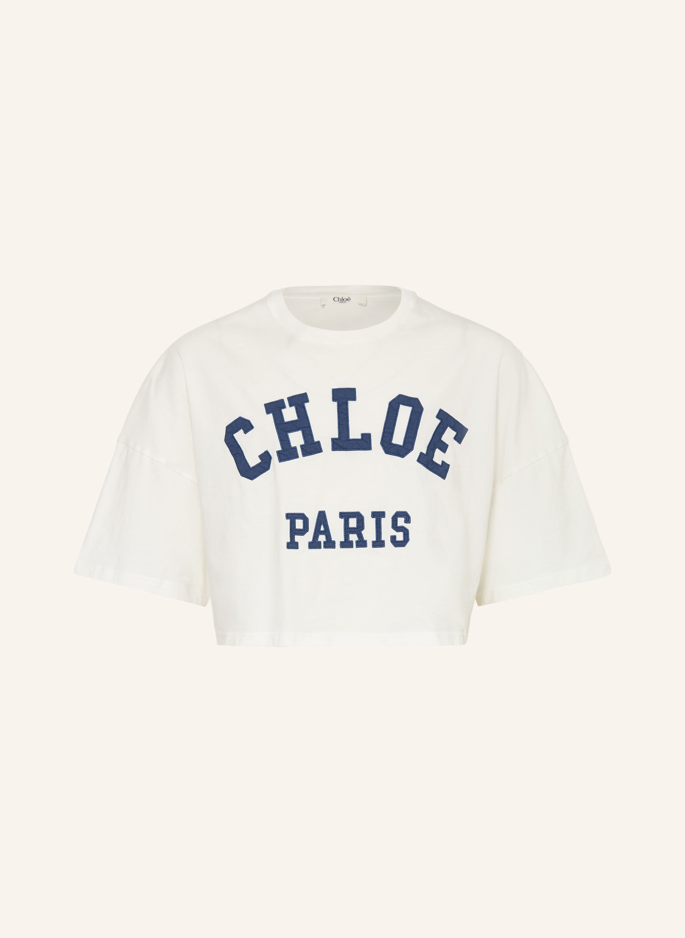 Chloé Cropped-Shirt: WEISS