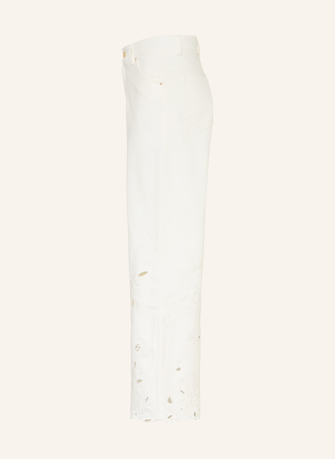 Chloé Hose mit Lochspitze: WEISS