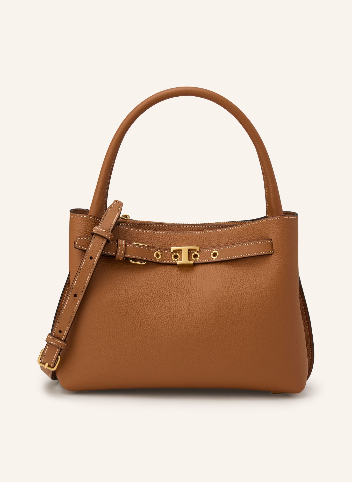 TOD'S Handtasche TIM: BRAUN / GOLD