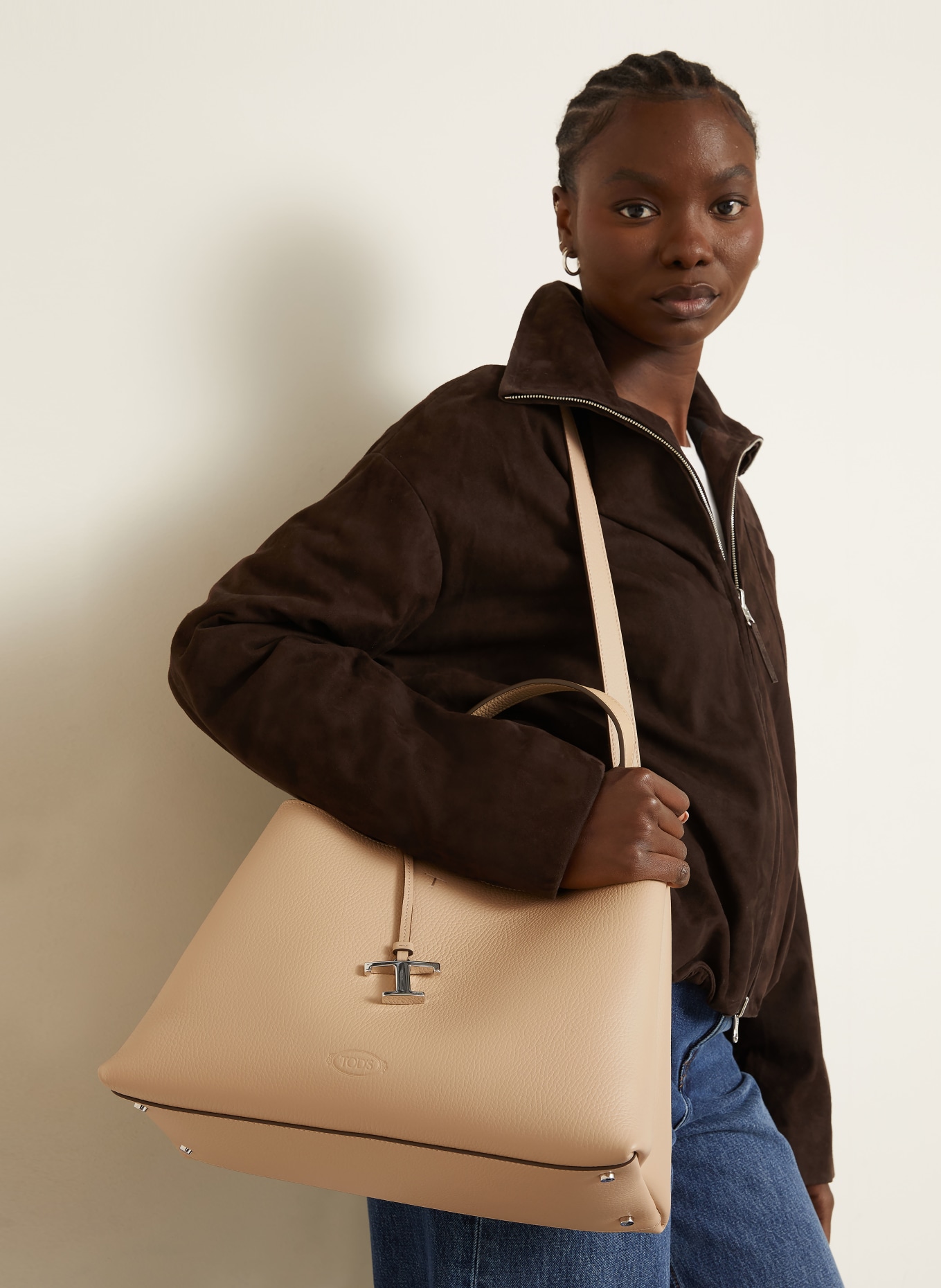 TOD'S Handtasche FLORIDA DOUBLE: HELLBRAUN