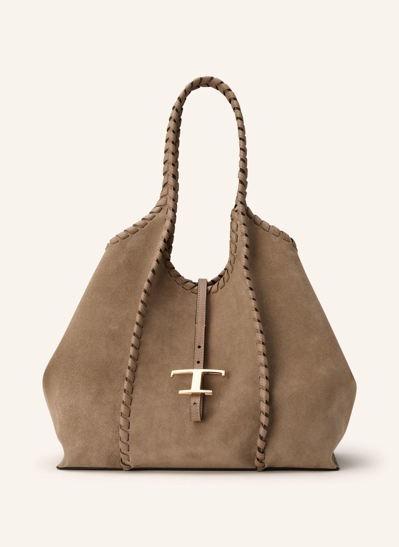 TOD'S Shopper mit Pouch: TAUPE