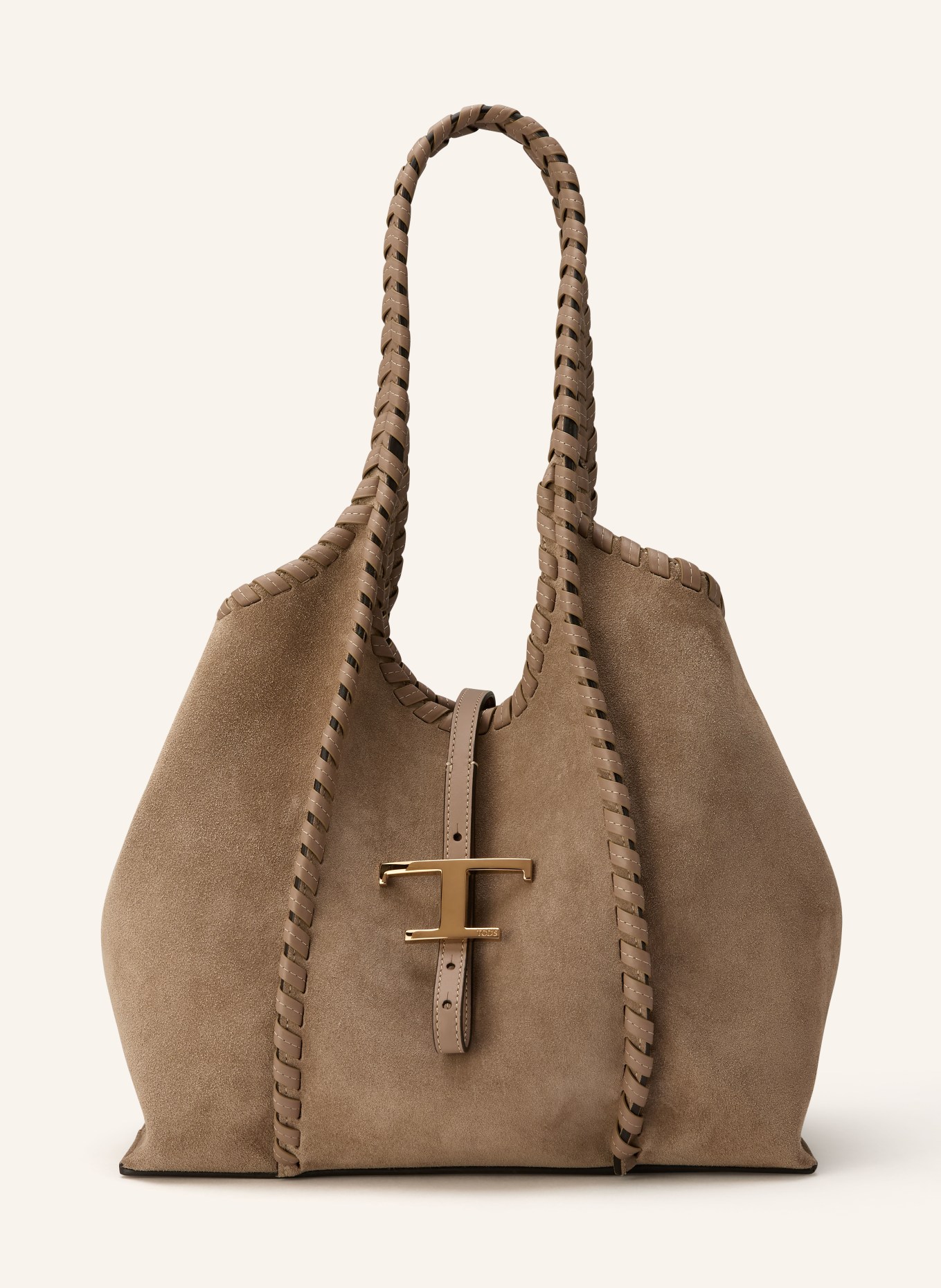 TOD'S Shopper mit Pouch: TAUPE