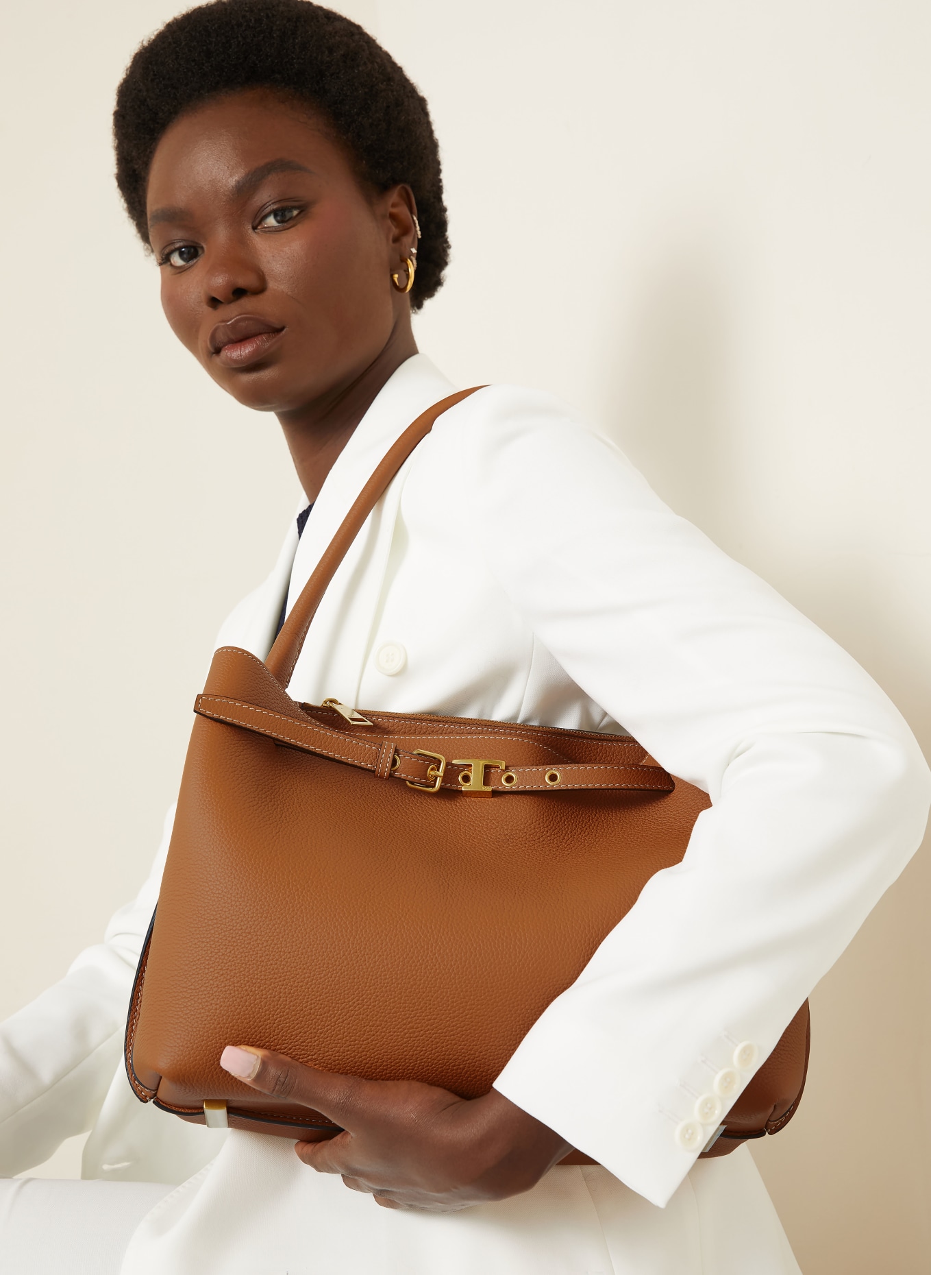 TOD'S Handtasche TIM TOP: COGNAC