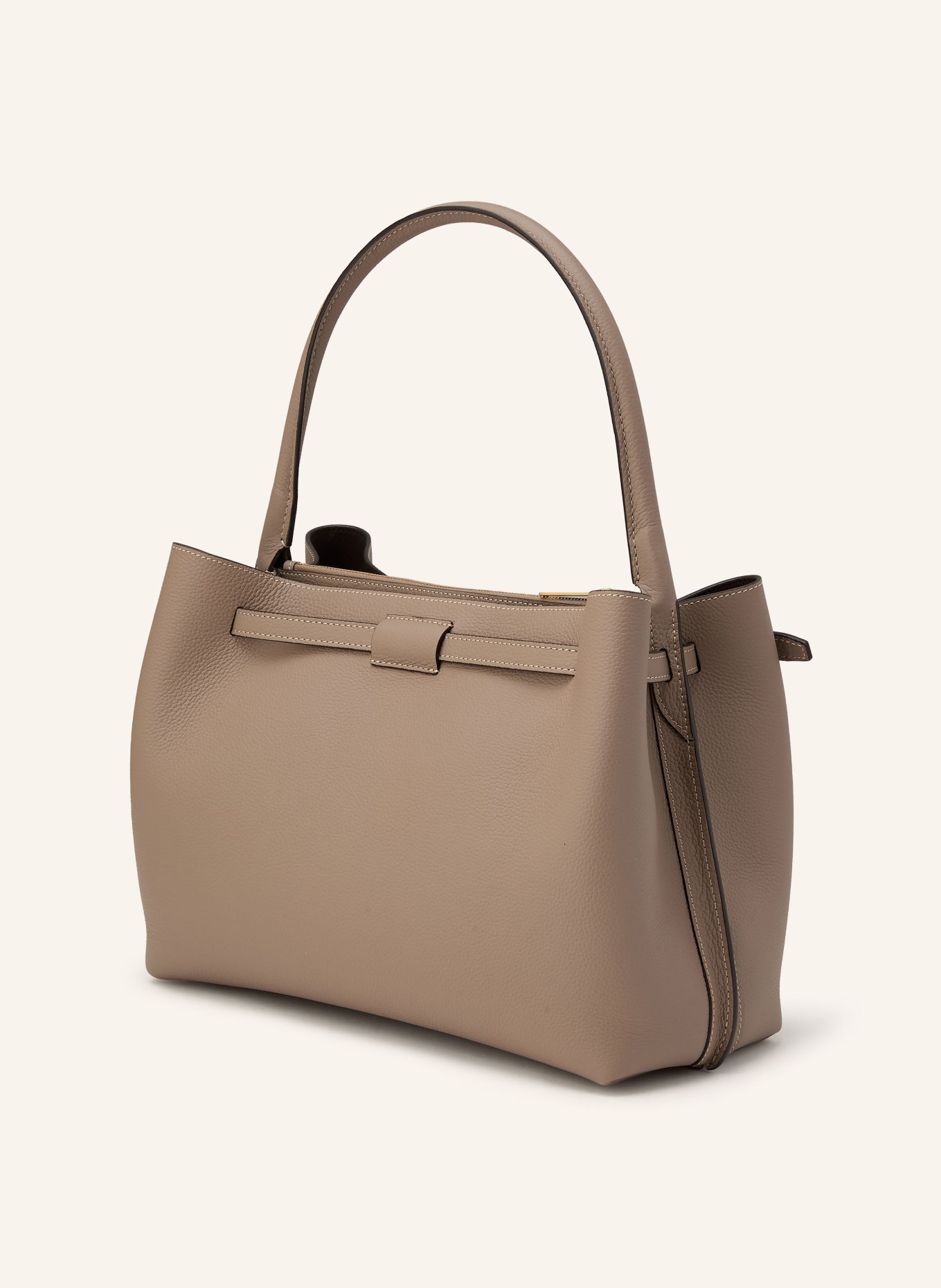TOD'S Handtasche TIM TOP: TAUPE / GOLD