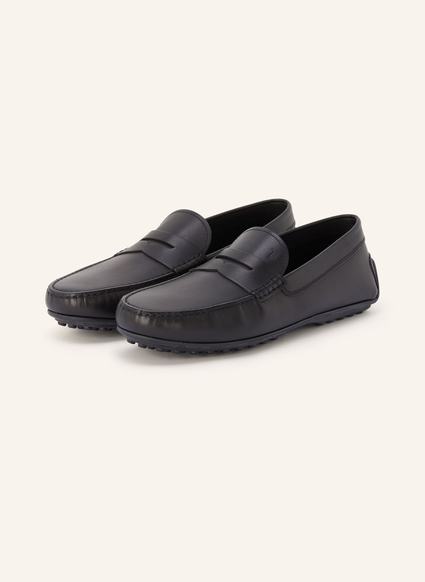 TOD'S CITY GOMMINO loafers: BLACK
