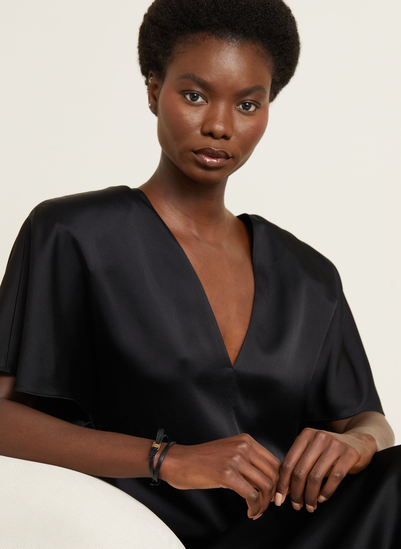 FERRAGAMO bransoletka: CZARNY / ZŁOTY