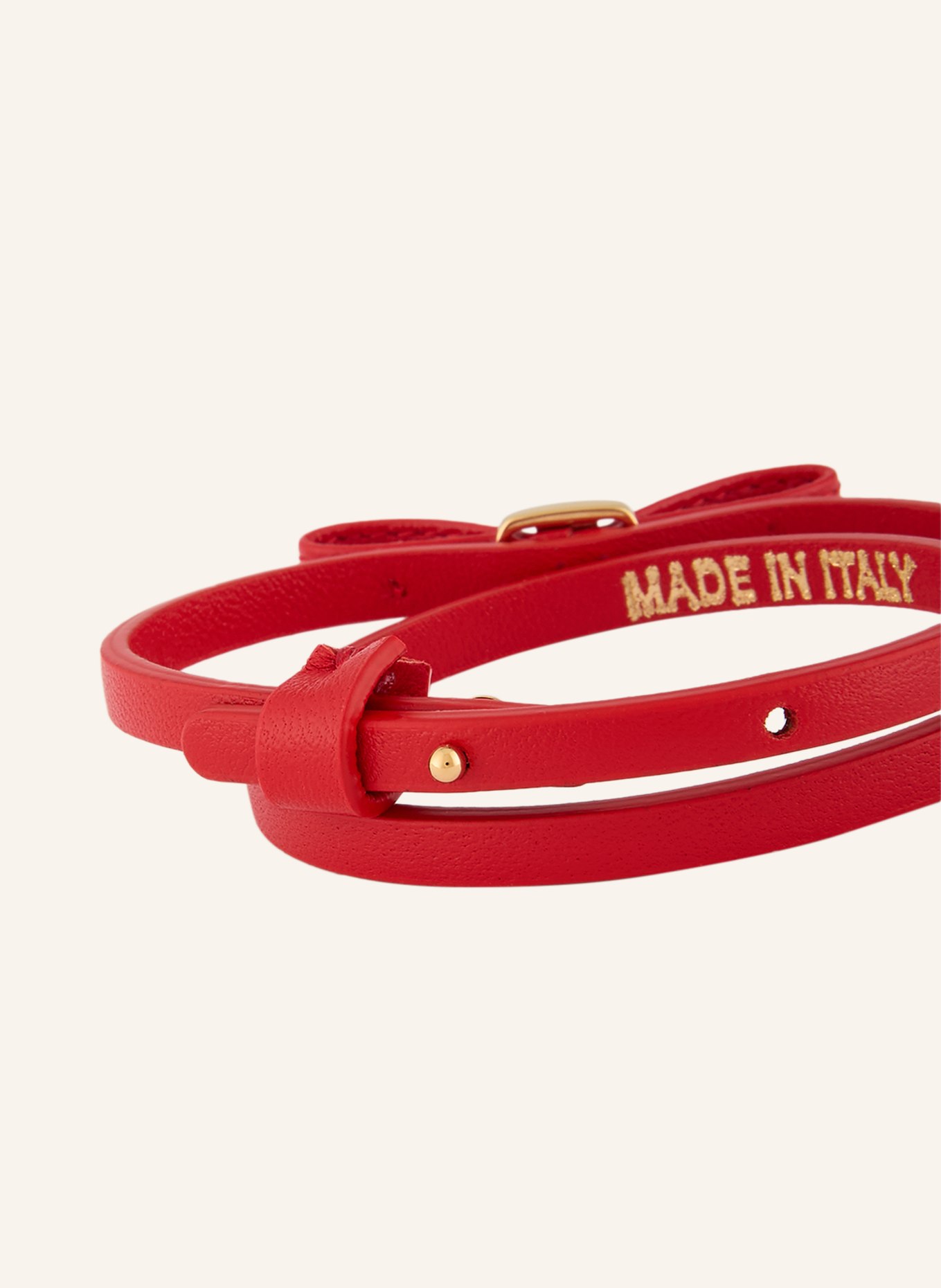 FERRAGAMO Armband: ROT / GOLD