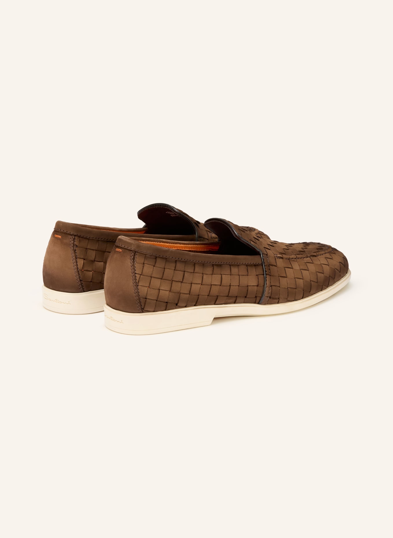 Santoni Slippers MALIBUDAMA: MARRON FONCÉ