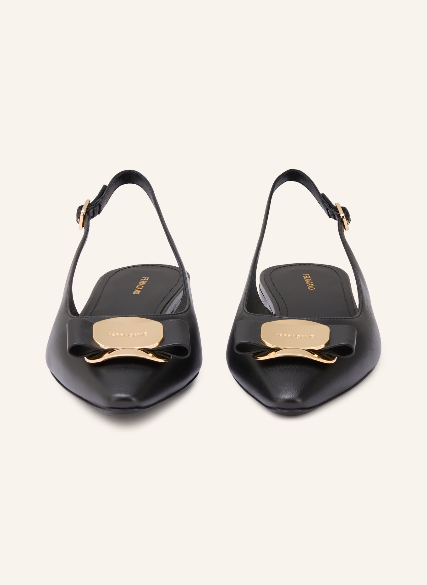 FERRAGAMO Slingballerinas NEW VARA: SCHWARZ