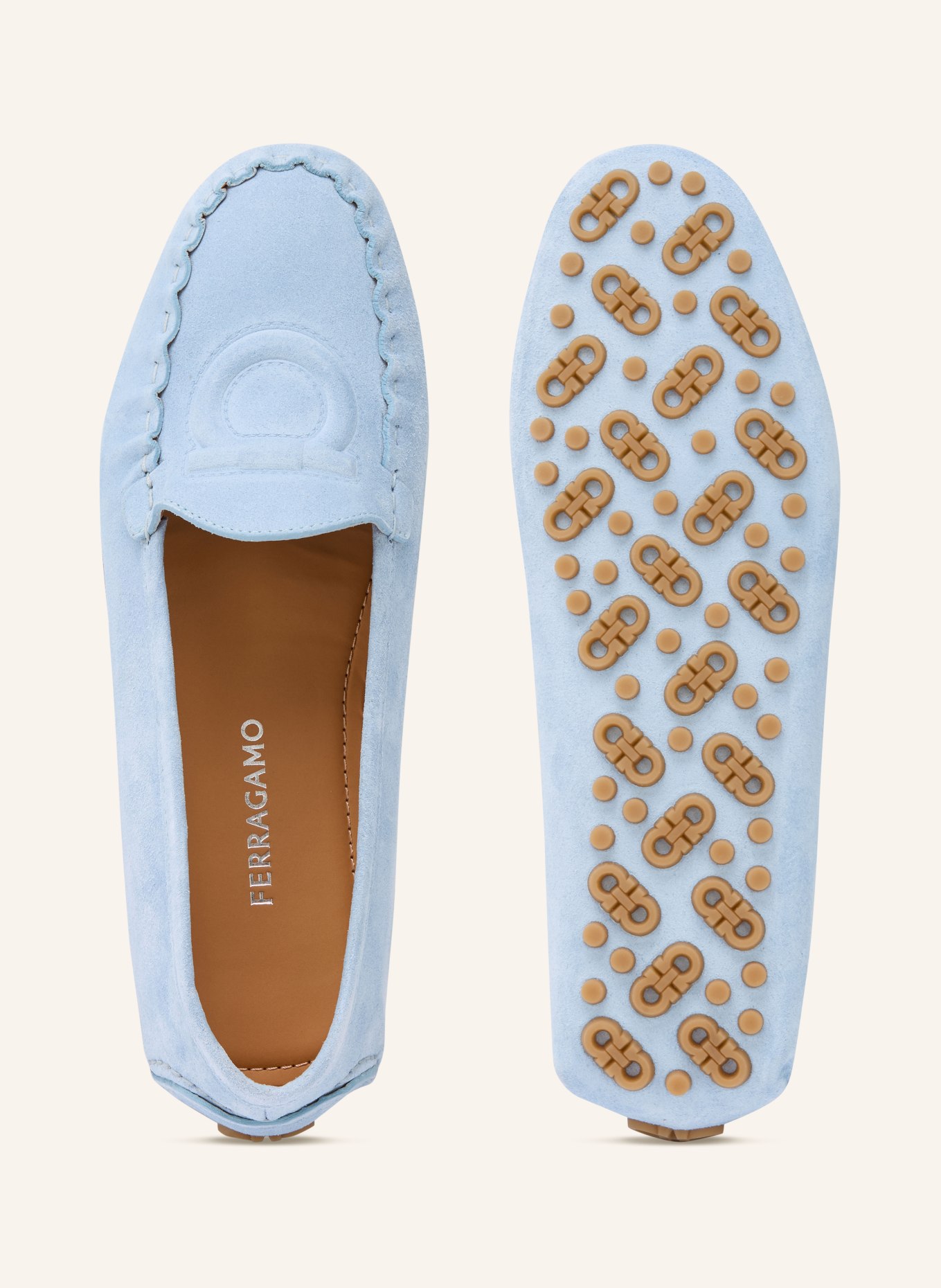 FERRAGAMO Loafer DANEL: HELLBLAU