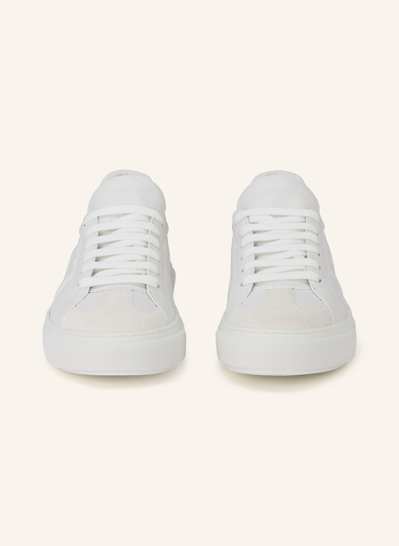 FERRAGAMO GANCINI sneakers: WHITE