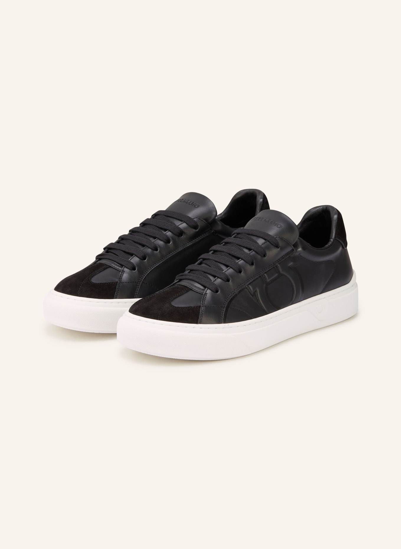 FERRAGAMO Sneaker GANCINI: SCHWARZ