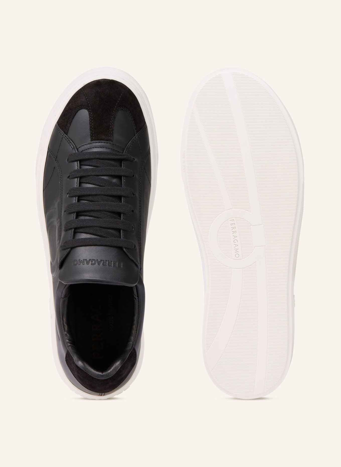 FERRAGAMO Sneaker GANCINI: SCHWARZ