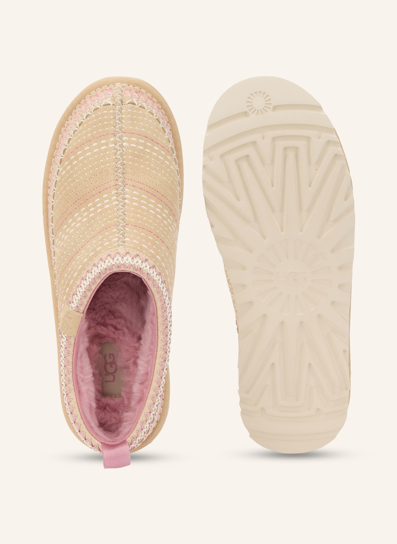 UGG Pantoletten TASMAN MEADOW: ALTROSA / CAMEL / CREME