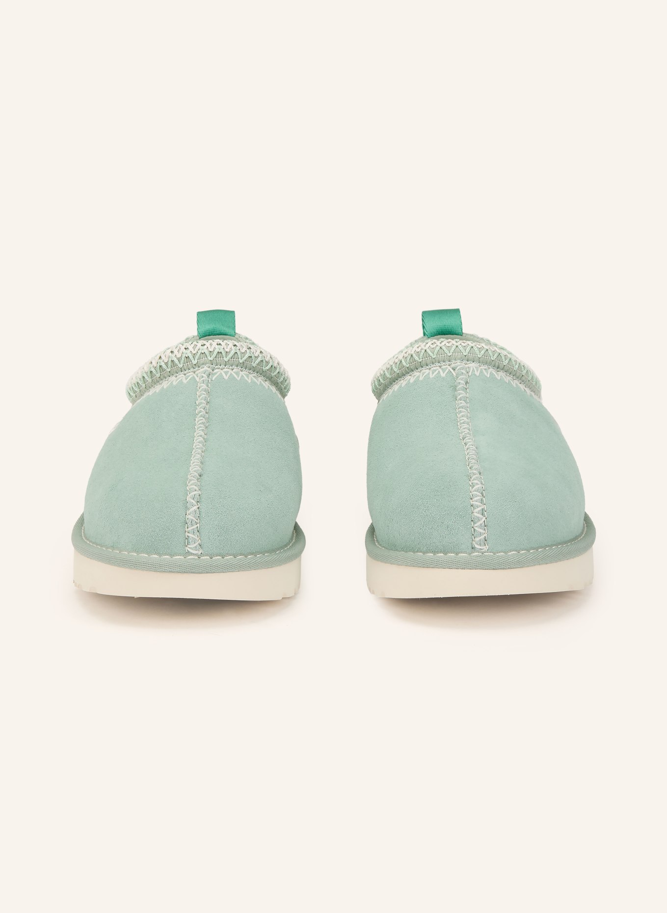 UGG TASMAN MEADOW ACCENT mules: MINT / WHITE
