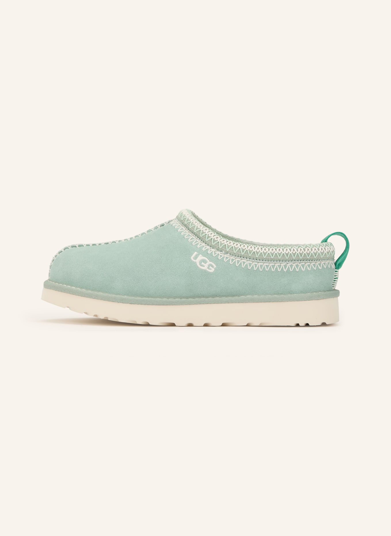 UGG TASMAN MEADOW ACCENT mules: MINT / WHITE
