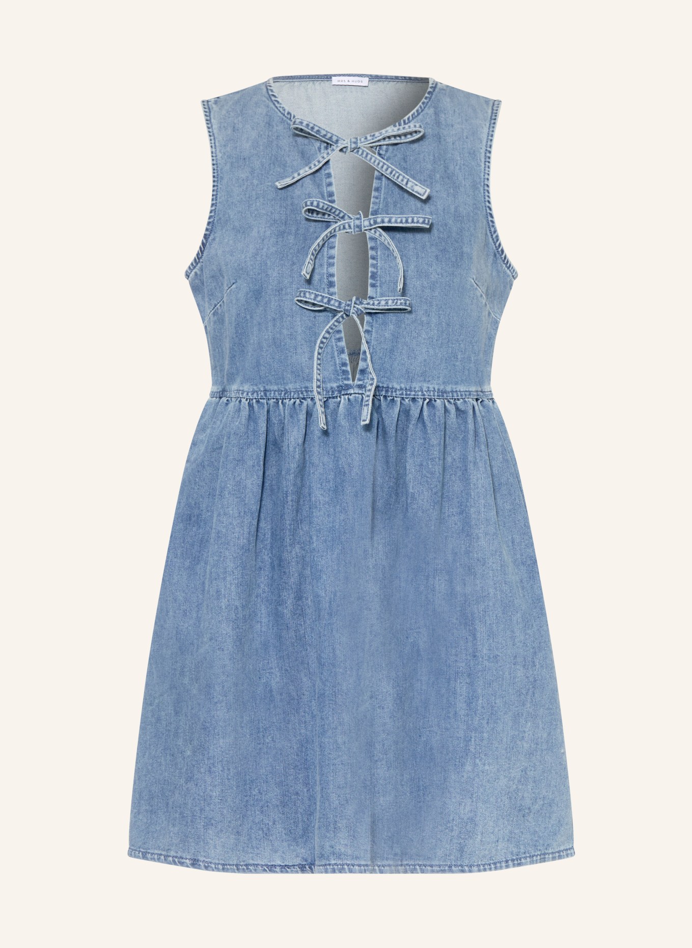 MRS & HUGS robe en jean: BLEU