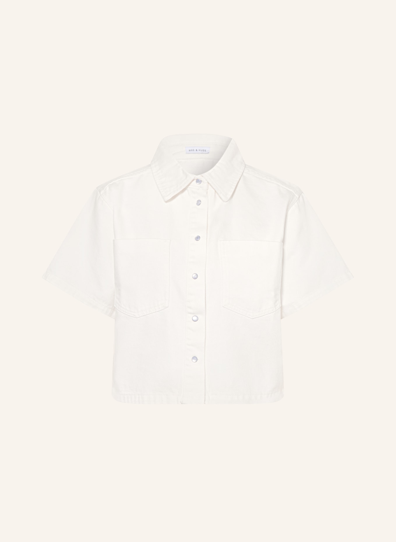 MRS & HUGS Jeansbluse: KHAKI